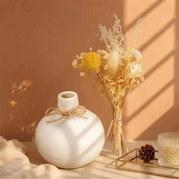 Ceramic Vase Set — White